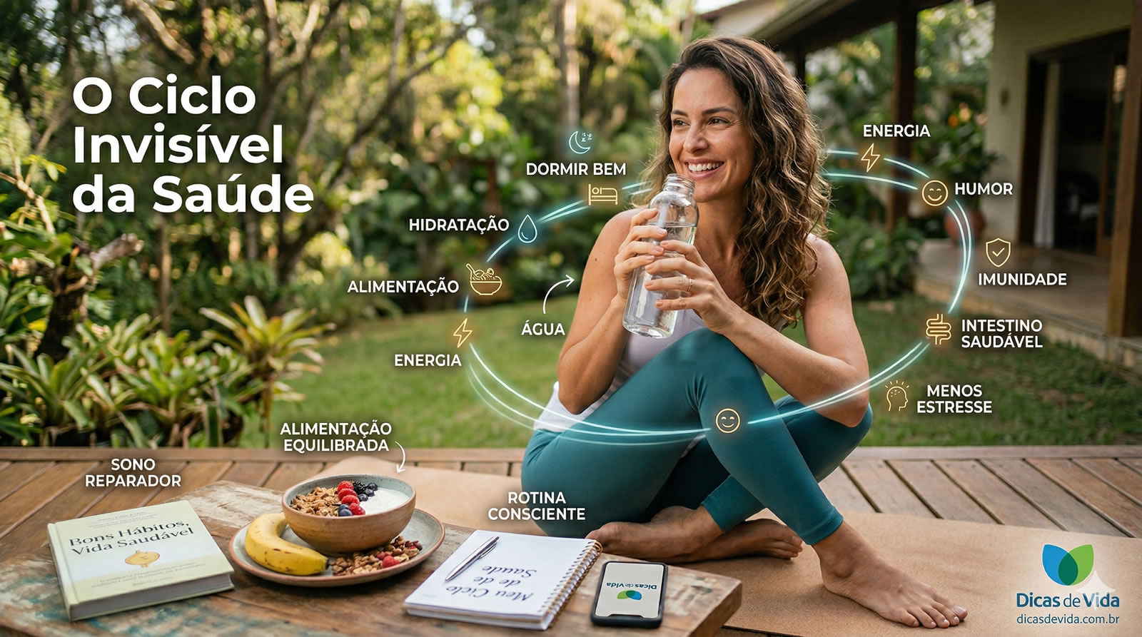 O Ciclo Invisível da Saúde: Como Seus Hábitos Diários Afetam Todo o Seu Corpo cicloinvisivel
