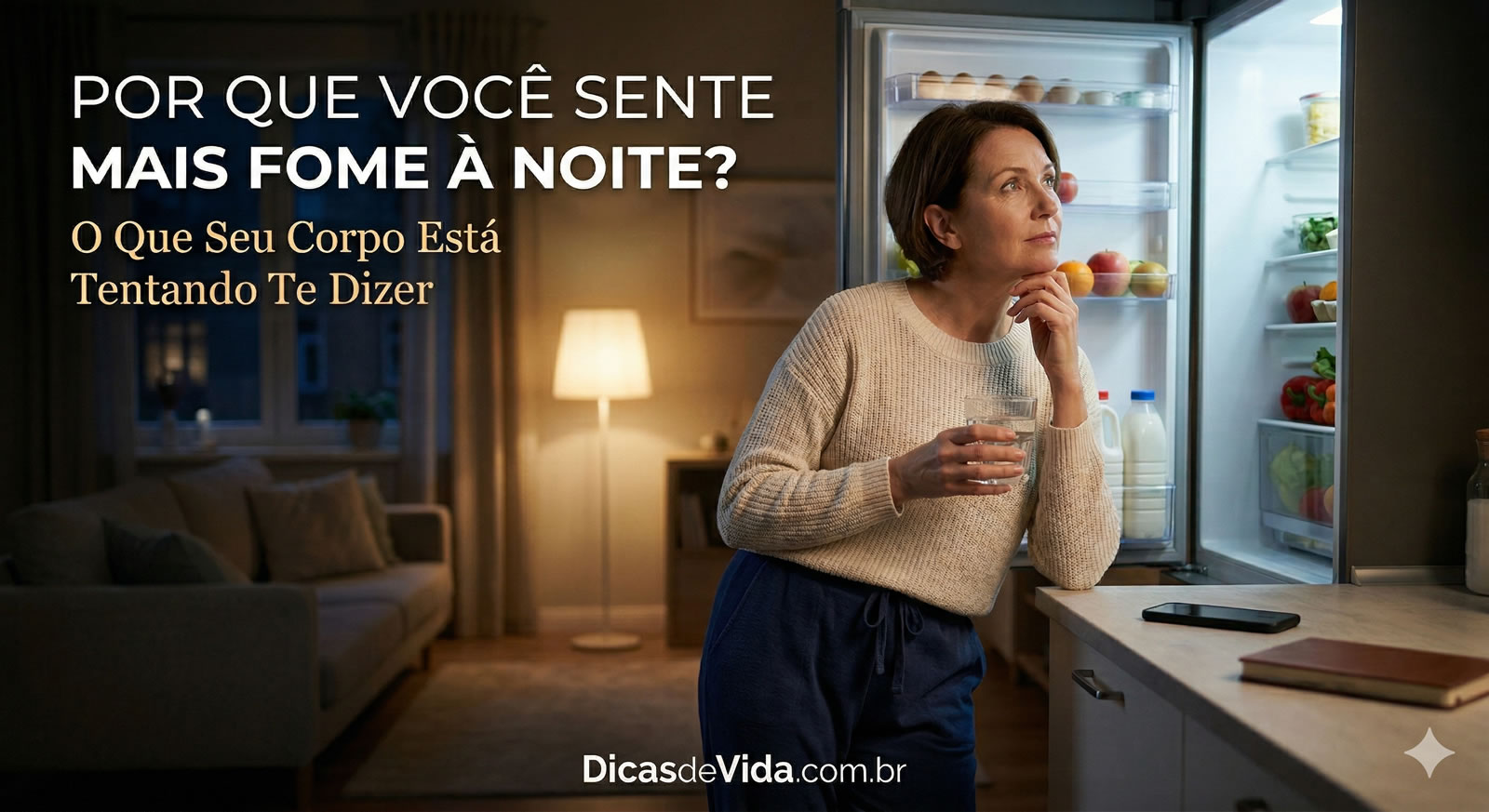 Por Que Você Sente Mais Fome à Noite? O Que Seu Corpo Está Tentando Te Dizer fome-a-noite
