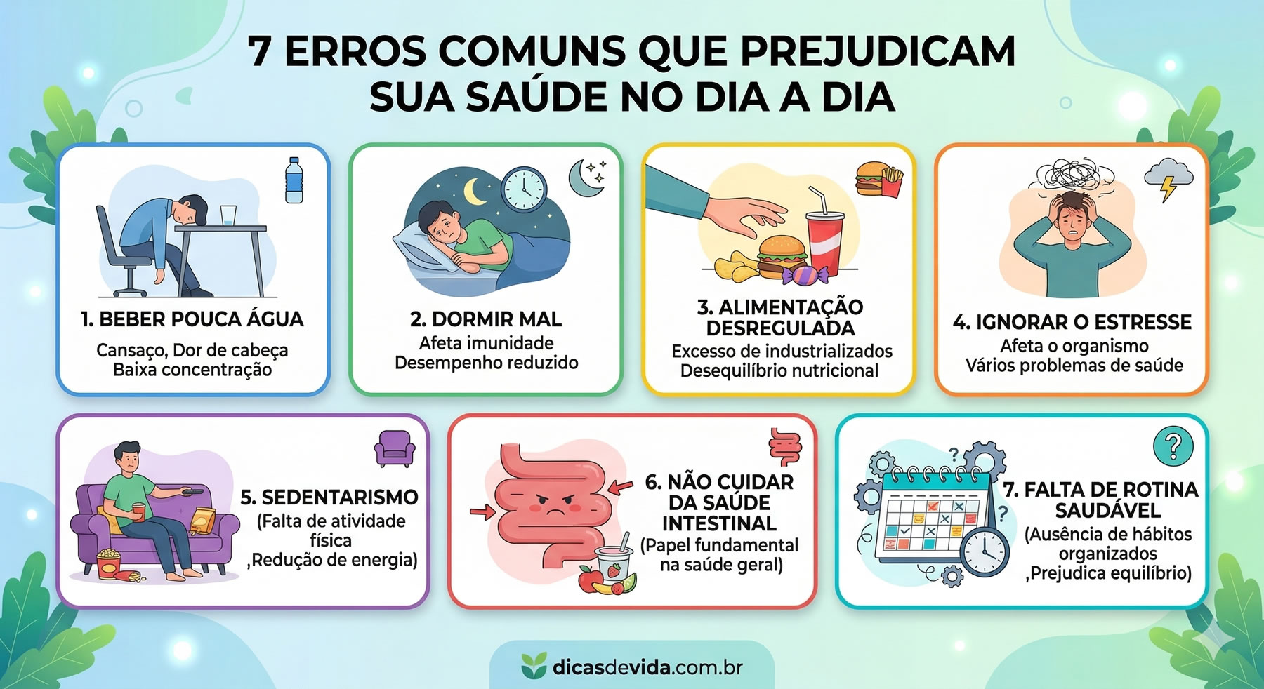 7 Erros Comuns que Estão Prejudicando Sua Saúde no Dia a Dia prejudica-saude