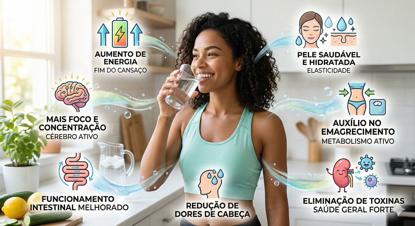 O Que Acontece com Seu Corpo Quando Você Começa a Beber Mais Água seu corpo com agua