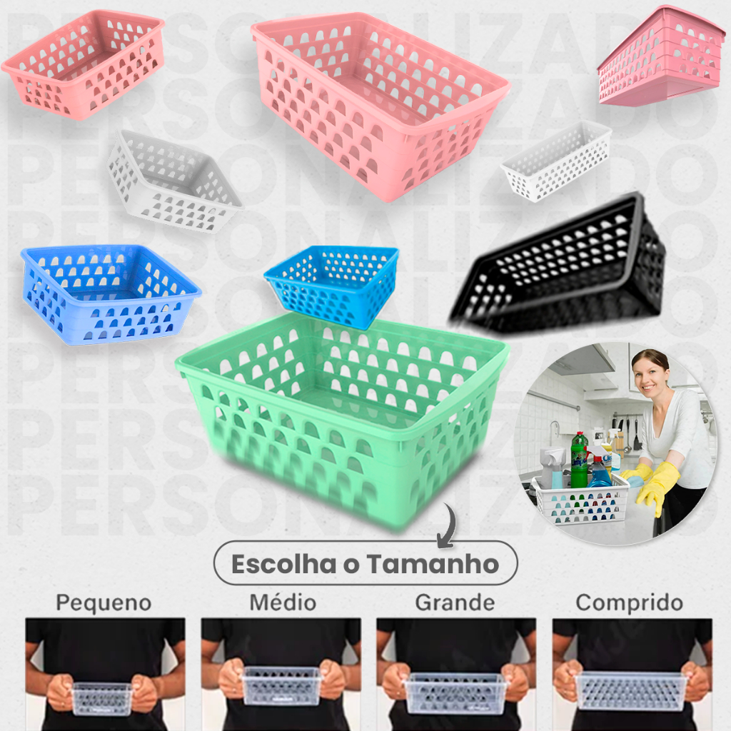 Cestos Organizadores Multiuso Escolha os Tamanhos e Cores Pedido Personalisado
