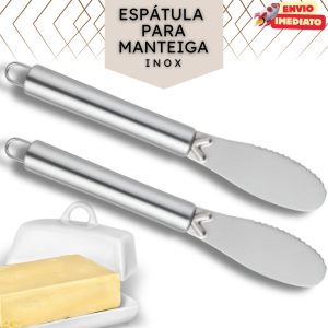 Espátula para Manteiga Aço Inox para Patê Geléia Requeijão Espátulas Margarina Casa Cozinha Restaurante Padaria Pão