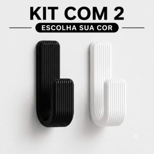 Ganchos Toalheiro de Parede Cabide Moderno Minimalista para Banheiro REFORÇADO COM DUPLA FACE