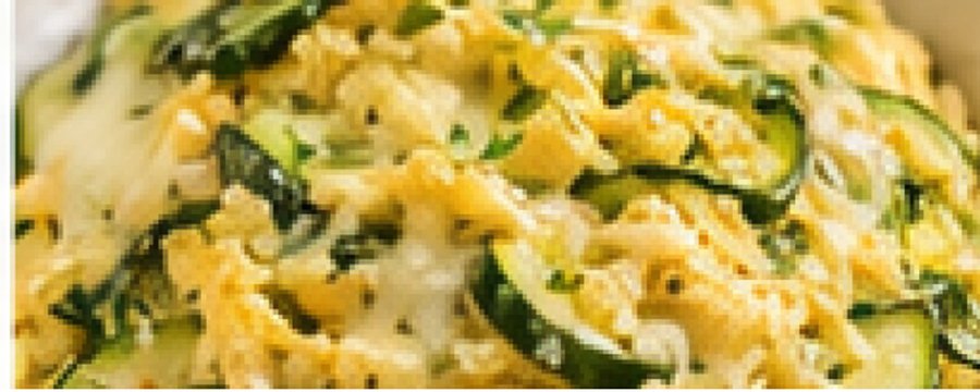 OVOS MEXIDOS COM ABOBRINHA E QUEIJO MUÇARELA - receita low carb