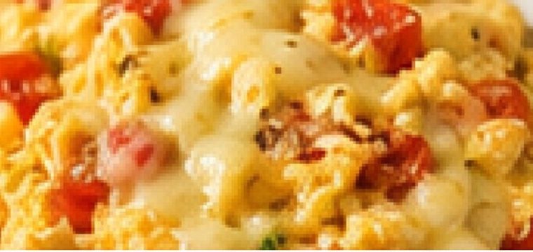OVOS MEXIDOS COM TOMATE E QUEIJO MUÇARELA - receita low carb