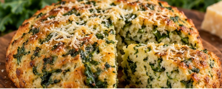 Pão de couve e parmesão - receita low carb
