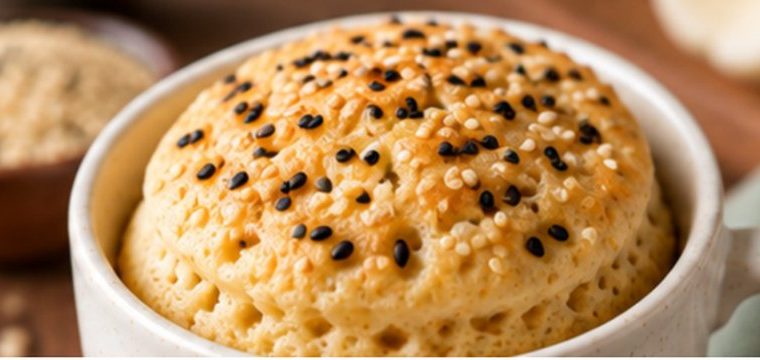 Pão de espinafre de frigideira - receita low carb