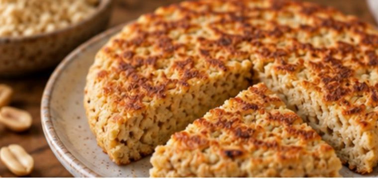 Pão de frigideira de amendoim - receita low carb