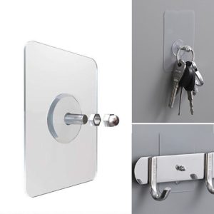 Kit Ate 30 Gancho De Parede Adesivo Multiuso Para Pendurar Quadros Utensílios Parafuso Sem Furo