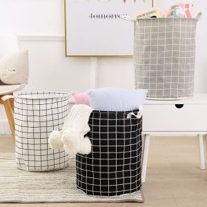 CESTO ORGANIZADOR DE ROUPA PROVA D'ÁGUA DOBRAVEL PAPA  ROUPA SUJA BRINQUEDOS MULTIUSO