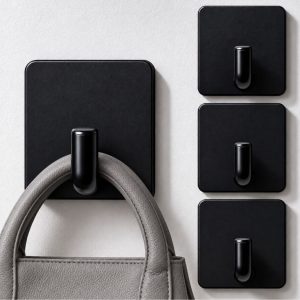 Kit Gancho Inox Adesivo 3M Cabide Parede Autocolante Pendurar Chave Utensílios Resistente