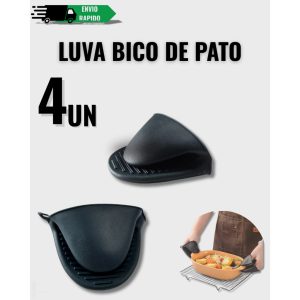 Kit Luva de Silicone Para Panela Air Fryer Cozinha Multiuso