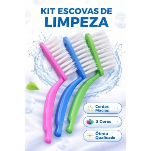 kit escovas  de limpeza multiuso cerdas macias resistente limpa tenis sofá pia cozinha airflayer