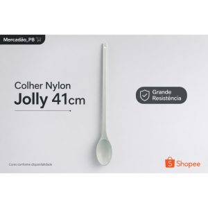 Colher Nylon Jolly Grande 41cm Cozinha Industrial Resistente