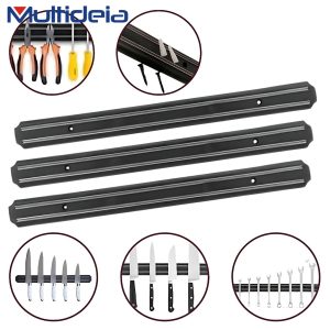 Barra Magnética 33cm De Parede Para Faca E Utensílios Organizador Porta Facas Imã Faqueiro Suporte Cozinha
