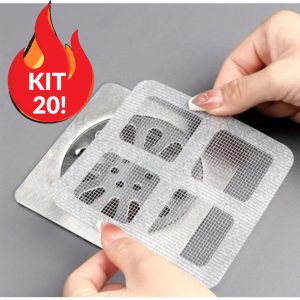 Kit 20 Adesivos Protetores de Ralo Tela Descartavel  Anti Insetos Para Casa Fácil PROMOÇÃO ENVIO 24H