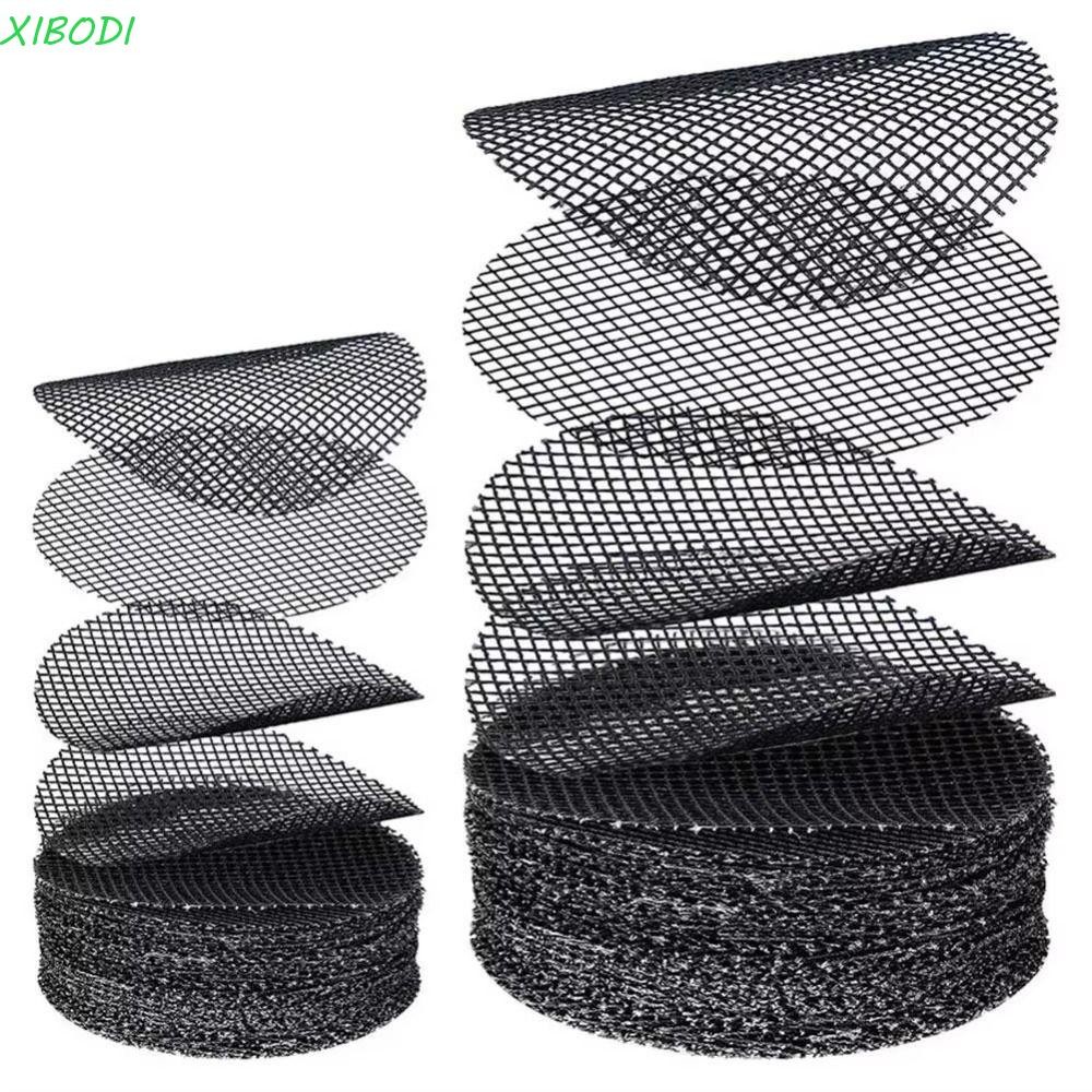 XIBODI 50 Pçs/Set Almofada De Malha Para Vaso De Flores , Telas De Drenagem Redondas Respiráveis De Bonsai , Previne A P
