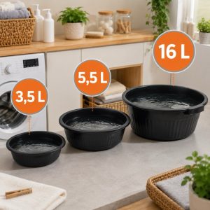 Kit Bacia Limpeza Lavar Roupa Lavanderia