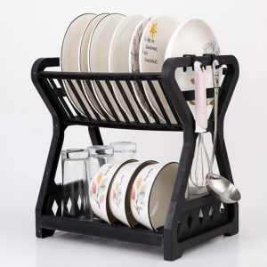 Escorredor De Pratos De Cozinha Removível Para Pratos E Talheres De Plástico Top Home